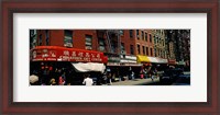 Framed People in a street, Mott Street, Chinatown, Manhattan, New York City, New York State, USA