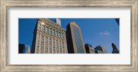 Framed Buildings in a downtown district, New York City, New York State, USA