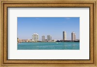 Framed Miami Skyline from a Distance, Florida, USA 2013