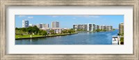 Framed Buildings on Intracoastal Waterway, Hollywood Beach, Hollywood, Florida