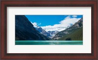 Framed Lake Louise with Canadian Rockies in the background, Banff National Park, Alberta, Canada