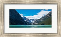 Framed Lake Louise with Canadian Rockies in the background, Banff National Park, Alberta, Canada