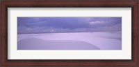 Framed White Sand Dunes in New Mexico