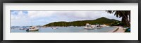 Framed Boats at harbor, Cruz Bay, St. John, US Virgin Islands