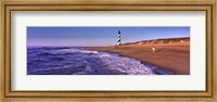 Framed Lighthouse on the beach, Cape Hatteras, North Carolina, USA