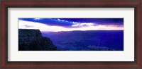 Framed Grand Canyon at dusk, Grand Canyon National Park, Arizona, USA