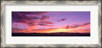 Framed Clouds in the sky at dusk, Las Vegas, Nevada, USA