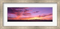 Framed Clouds in the sky at dusk, Las Vegas, Nevada, USA