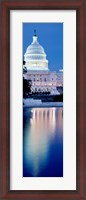 Framed Capitol Building Reflecting in the Water, Washington DC