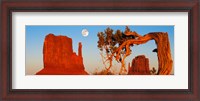 Framed Rock formations, Monument Valley Tribal Park, Utah Navajo, San Juan County, Utah, USA