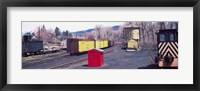 Framed Old train terminal, Chama, New Mexico