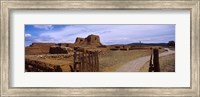 Framed Ruins of the Pecos Pueblo mission church, Pecos National Historical Park, New Mexico, USA
