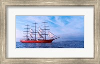 Framed Tall ship regatta in the Baie De Douarnenez, Finistere, Brittany, France