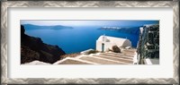 Framed Steps leading to church, Santorini, Cyclades Islands, Greece