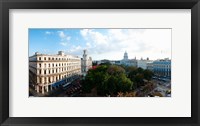 Framed State Capitol Building in a city, Parque Central, Havana, Cuba