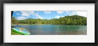 Framed Rowboats in a pond, Las Terrazas, Pinar Del Rio Province, Cuba