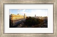 Framed Buildings in a city, Parque Central, Old Havana, Havana, Cuba