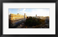 Framed Buildings in a city, Parque Central, Old Havana, Havana, Cuba