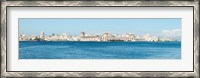 Framed Havana Harbor seen from east side at Regla Ferry Dock, Havana, Cuba