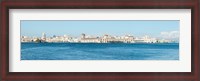 Framed Havana Harbor seen from east side at Regla Ferry Dock, Havana, Cuba