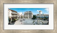 Framed Town Square, Plaza De San Francisco, Old Havana, Havana, Cuba