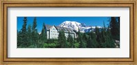 Framed Lodge on a hill, Paradise Lodge, Mt Rainier National Park, Washington State, USA