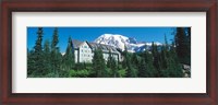 Framed Lodge on a hill, Paradise Lodge, Mt Rainier National Park, Washington State, USA