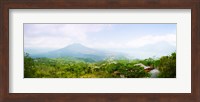 Framed Volcanos and Lake Batur, Kintamani, Bali, Indonesia