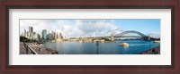 Framed Buildings at waterfront, Circular Quay, The Rocks, Sydney Harbor Bridge, Sydney, New South Wales, Australia 2012