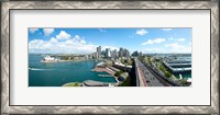 Framed Opera house with city skyline, Sydney Opera House, Sydney, New South Wales, Australia 2012