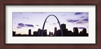 Framed Gateway Arch with city skyline, St. Louis, Missouri