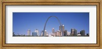 Framed Gateway Arch with city skyline in the background, St. Louis, Missouri
