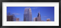 Framed Pinnacle at Symphony Place and BellSouth Building at downtown Nashville, Tennessee