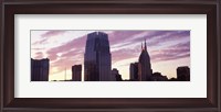Framed Pinnacle at Symphony Place and BellSouth Building at sunset, Nashville, Tennessee, USA 2013