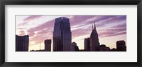 Framed Pinnacle at Symphony Place and BellSouth Building at sunset, Nashville, Tennessee, USA 2013