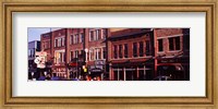 Framed Buildings along a street, Nashville, Tennessee, USA