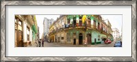 Framed Buildings along a street, Havana, Cuba