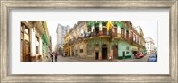 Framed Buildings along a street, Havana, Cuba