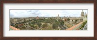 Framed Aerial View of Government buildings in Havana, Cuba