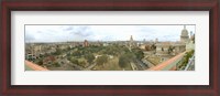 Framed Aerial View of Government buildings in Havana, Cuba