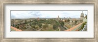 Framed Aerial View of Government buildings in Havana, Cuba