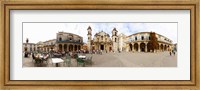 Framed People at Plaza De La Catedral, Cathedral of Havana, Havana, Cuba