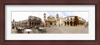 Framed People at Plaza De La Catedral, Cathedral of Havana, Havana, Cuba