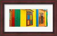 Framed Colorful building in Little India, Singapore