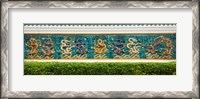 Framed Dragon frieze outside a building, Singapore Chinese Chamber of Commerce and Industry, Singapore