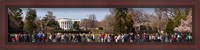 Framed Tourists in front of White House, Washington DC, USA