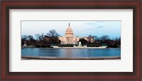 Framed Government building at dusk, Capitol Building, National Mall, Washington DC