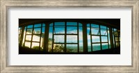 Framed Coast viewed through from a window of Lacerda Elevator, Pelourinho, Salvador, Bahia, Brazil