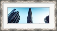 Framed Low angle view of the skyscrapers, Flatiron Building, 23rd Street, Manhattan, New York City, New York State, USA