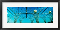 Framed Public art piece with lampposts, Staten island, New York City, New York State, USA